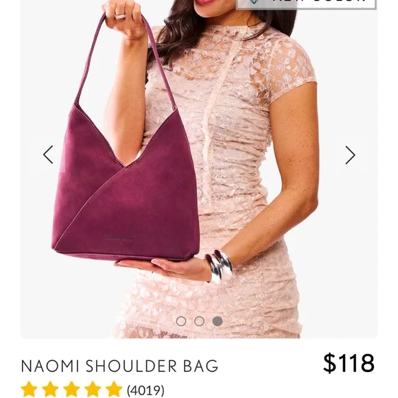 Portland Leather Deep Red Hobo Bag - Picture 4 of 10